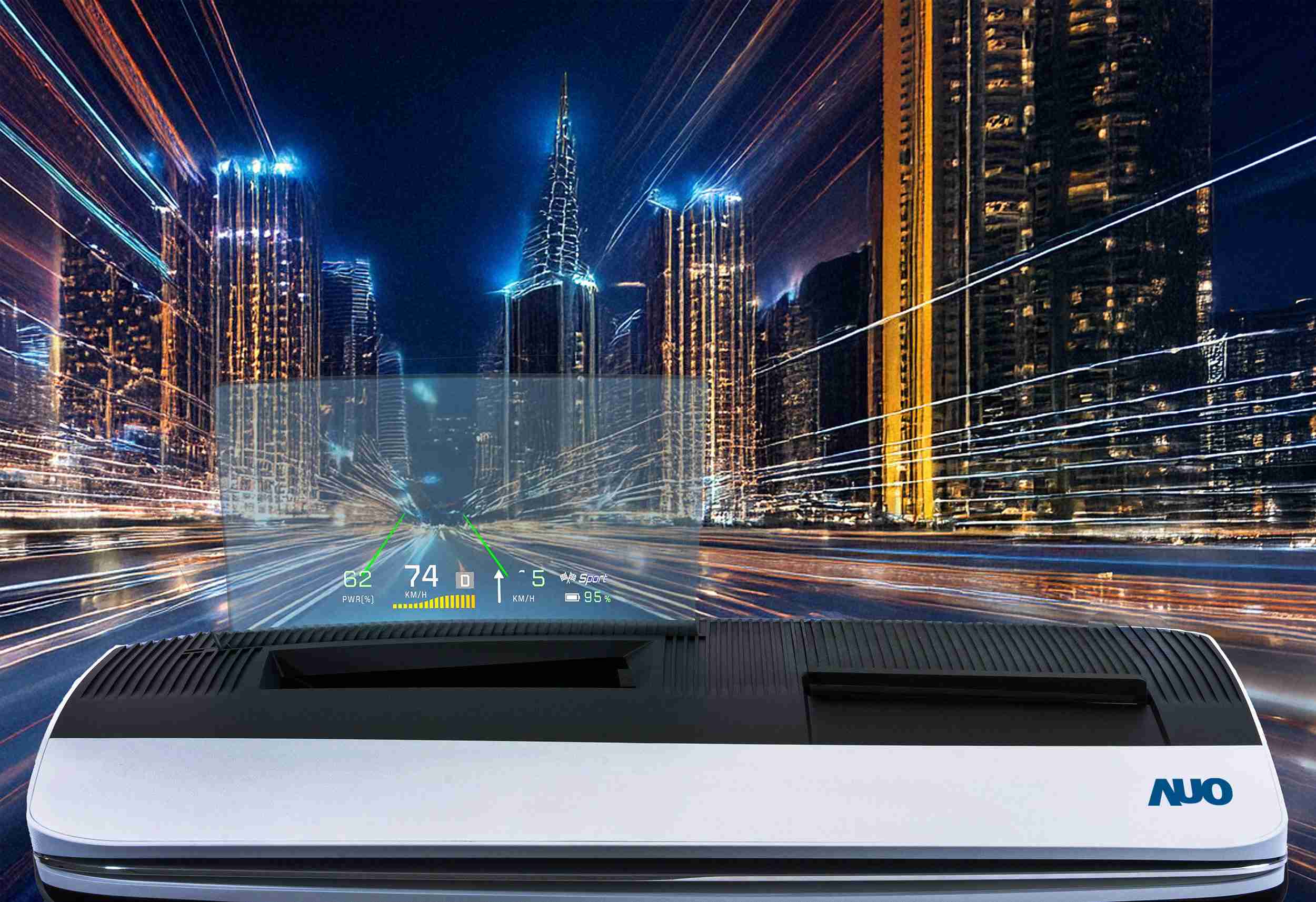 EBpay推出13吋Micro LED抬头显示器，，，提供高入眼亮度、、、高色彩饱和度的显示质量，，，在阳光下或黑暗中都清晰可见，，，，并利用Micro LED模块体积小的优势，，，解决车用空间有限的痛点